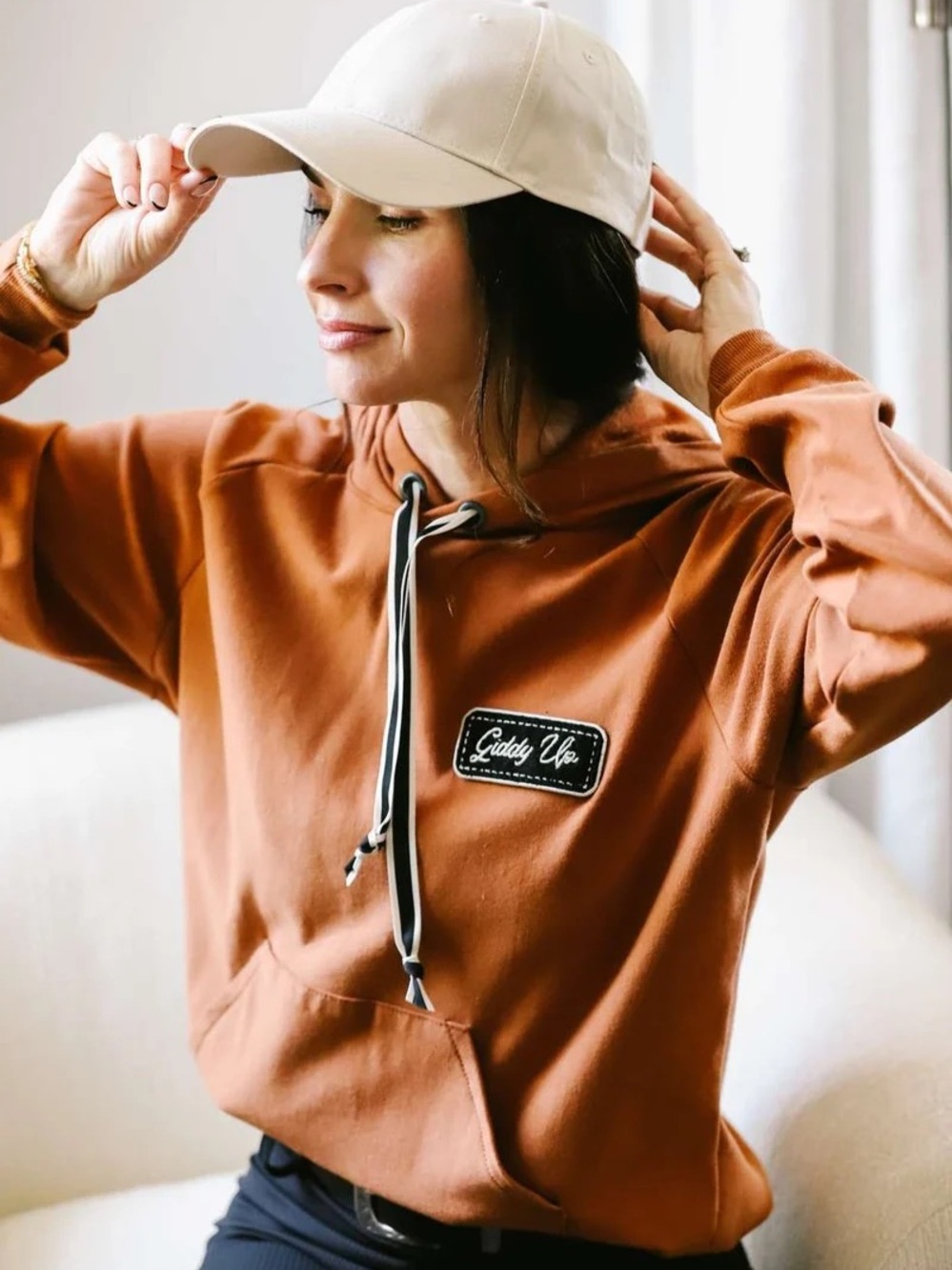 Street and Saddle | Milton Menasco | Giddy Up Chenille Patch Equestrian Hoodie